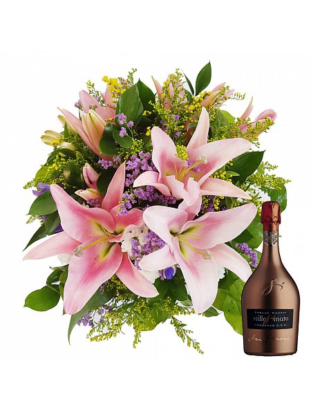 Star Lily with luxury Prosecco